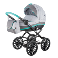 Adamex Marcello 3in1 col.Mint grey R14 Universāli kulbu rati 3 vienā